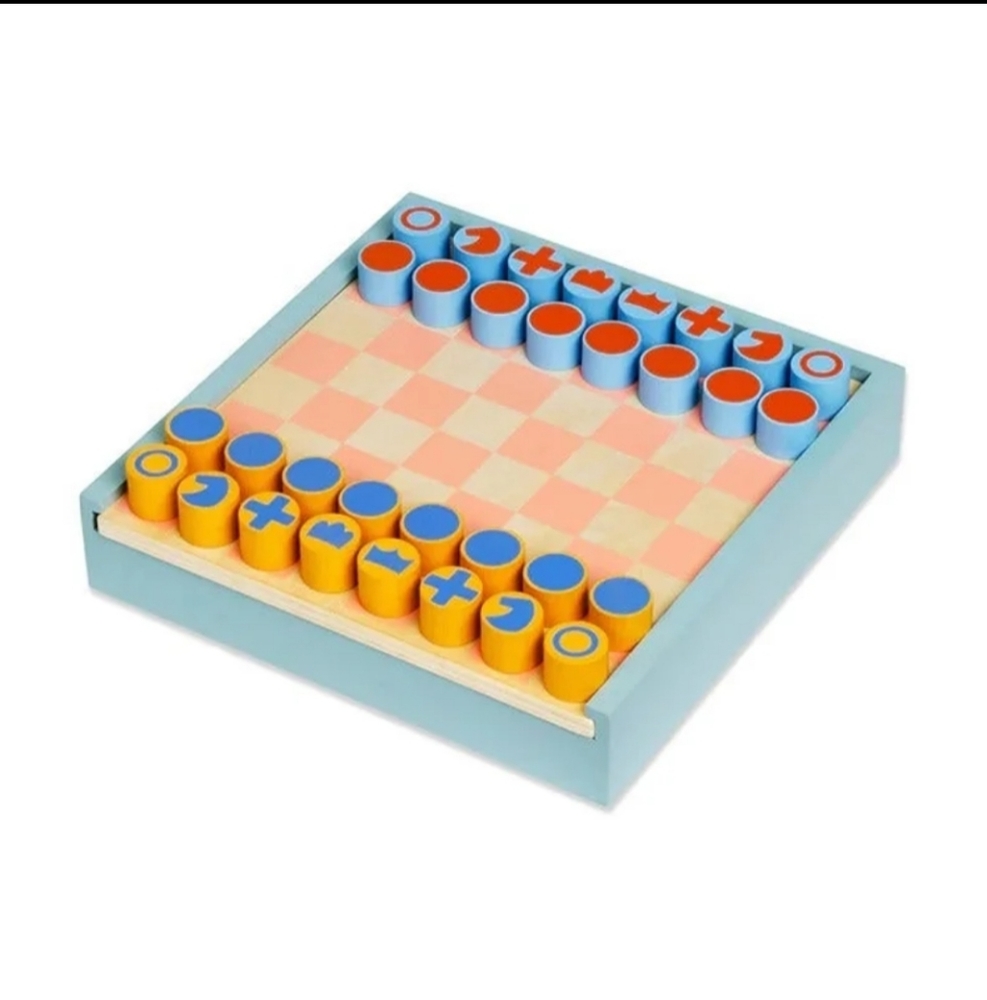 MoMA 2-in-1 Chess & Checkers Set Rated BEST CHESS SET BNWT $110 FINAL $ALE!